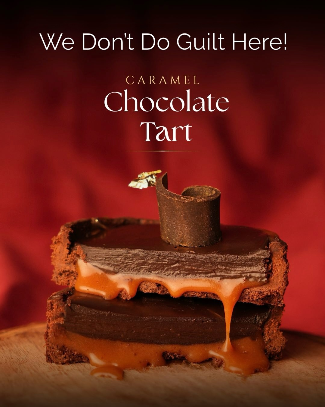 Caramel Chocolate Tart by Your Huckleberry