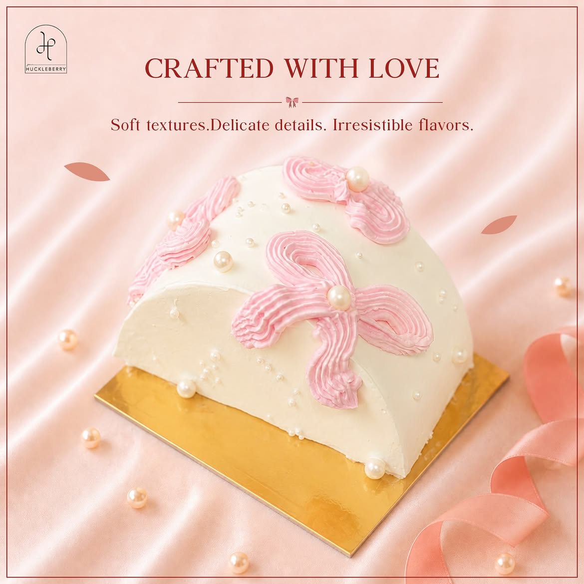 Crafted With Love Bow Arch Cake